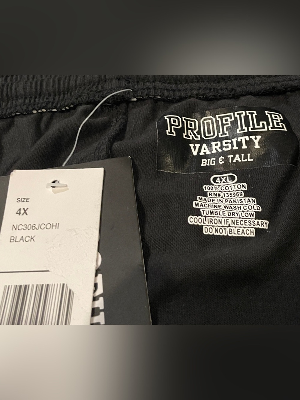 NCAA PROFILE VARSITY OSU Buckeyes Big & Tall black sweatpants 4x NEW - Picture 2 of 5